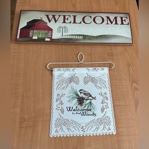 Decoration signs lot of 2 pictures country farmhouse
